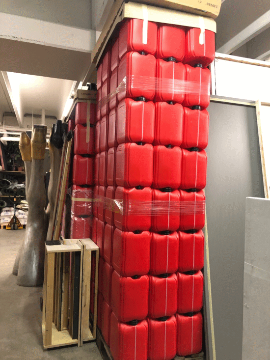 Rote 20L-Benzinkanister - neu